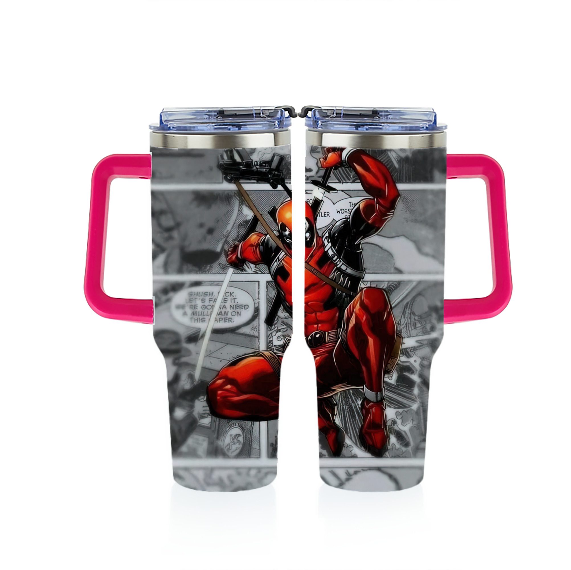 （画像用） Deadpool デッドプール 1200ｍLフルプリント車用タンブラー